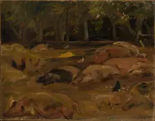 The Piggery, 1912. Creator: Lovis Corinth