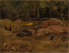 The Piggery, 1912. Creator: Lovis Corinth