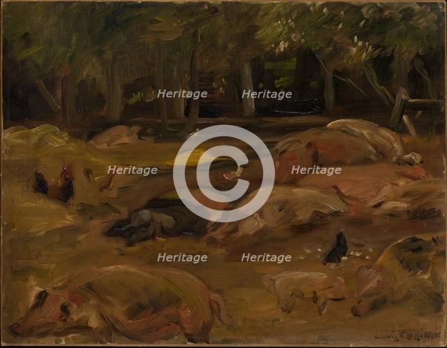 The Piggery, 1912. Creator: Lovis Corinth.