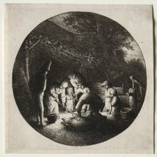 The pigkillers. Creator: Adriaen van Ostade (Dutch, 1610-1684)