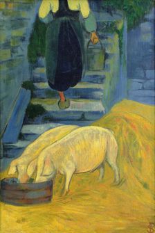 The pigs, 1889. Creator: Sérusier, Paul (1864-1927)