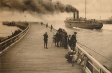 The Pier and the entrance of the Mail-Steamer c1928