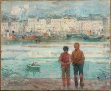 The Pier at Boulogne-sur-Mer, 1920. Creator: Jules Adler