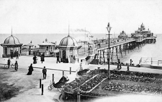 The pier at Eastbourne, East Sussex, c1900s-c1920s. Artist: Unknown