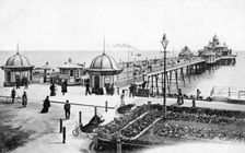 The pier at Eastbourne, East Sussex, c1900s-c1920s