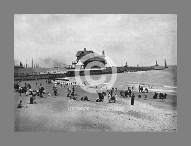 The Pier, Lowestoft, c1900. Artist: Walter Boughton.