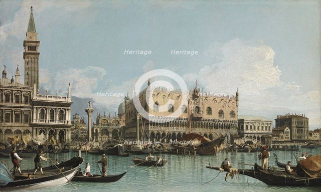 The pier near the Piazza San Marco in Venice, c. 1729.