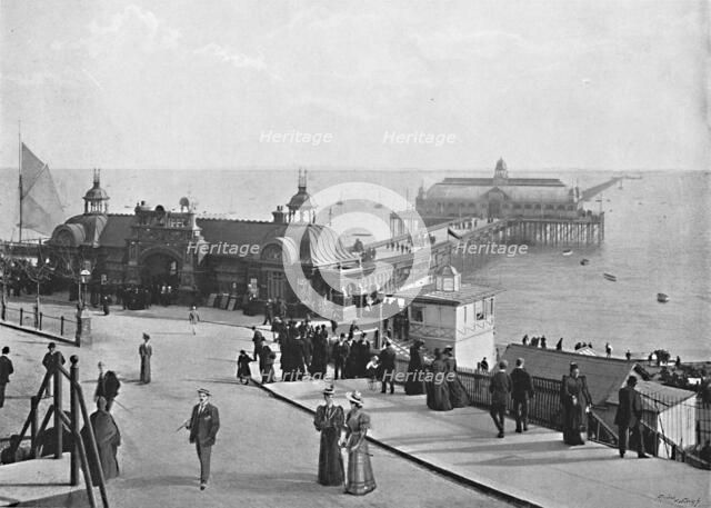 'The Pier, Southend-on-Sea', c1896. Artist: Poulton & Co.