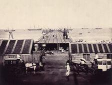 The Pier under construction, Madras, India, c1861. Creator: Unknown