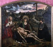 The Piety oil on wood of the Altarpiece of Piety in the private chapel of the archdeacon o…