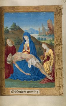 The Pietà; Book of Hours, 1478. Creator: Master of Guillaume Lambert