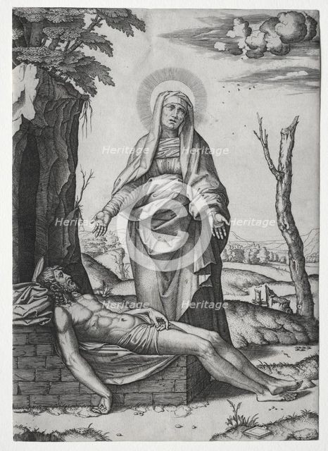 The Pieta. Creator: Marcantonio Raimondi (Italian, 1470/82-1527/34).