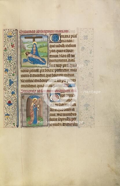 The Pietà: Saint John the Evangelist; Arenberg Hours, early 1460s. Creator: Workshop of Willem Vrelant.