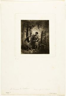 The Pig-Butcher, 1844. Creator: Charles Emile Jacque