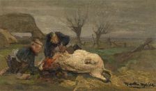 The Pig Slaughterman, c1890-1940. Creator: Marten Melsen