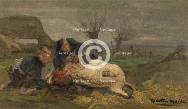 The Pig Slaughterman, c1890-1940. Creator: Marten Melsen.