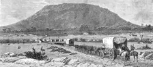 'The Pioneer Corps of the British South Africa Co's Forces on their way to Mashonaland; Crossing th Creator: Unknown