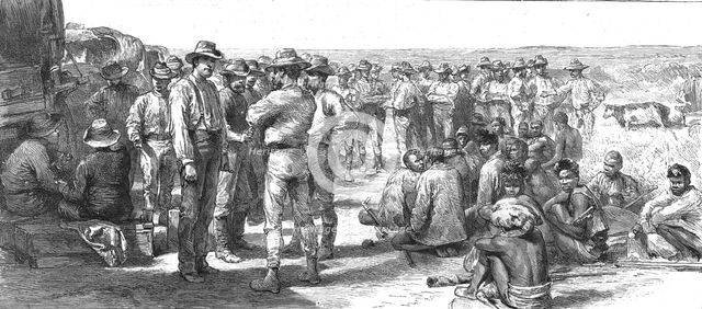 ''The Pioneer Corps of the British South African Company on the way to Mashonaland; An Interview wit Creator: Unknown.