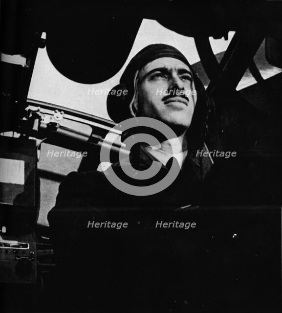 The pilot of a British Coastal Command aircraft, c1940 (1943). Artist: Unknown.