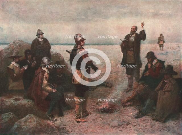 'The Pilgrim Fathers', c1869, (c1902). Creator: Unknown.