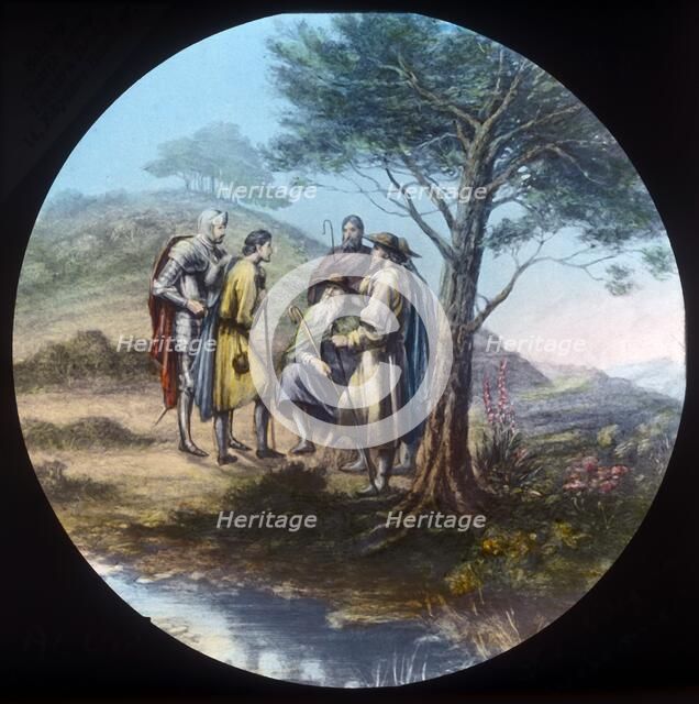 'The Pilgrim welcomed', c1910.  Creator: Unknown.