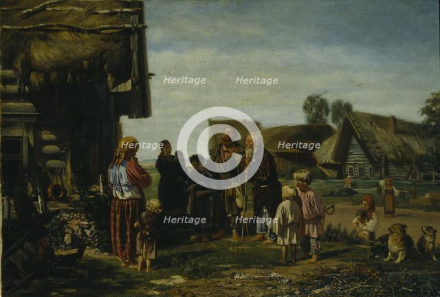 The Pilgrims, 1870. Artist: Pryanishnikov, Illarion Mikhailovich (1840-1894)