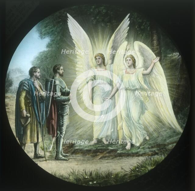 'The Pilgrims meet the two shining ones', c1910.  Creator: Unknown.