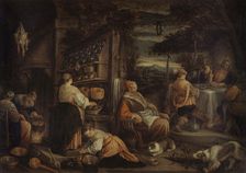 The Pilgrims of Emmaus, after Jacopo Bassano, c.1600. Creator: Jacopo Bassano il vecchio