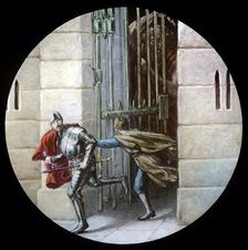 The Pilgrims escape from Doubting Castle c1910. Creator: Unknown