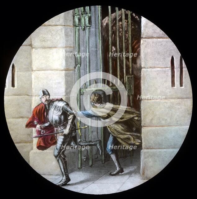 'The Pilgrims escape from Doubting Castle', c1910. Creator: Unknown.