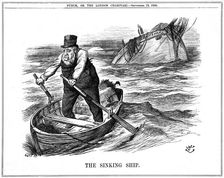 The Pilgrim's Rest caricature af Paul Kruger, South African politician, 1900. Artist: John Tenniel