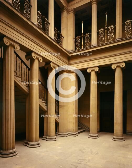 The Pillar Hall, Belsay Hall, Northumberland, c2000s(?). Artist: Unknown.