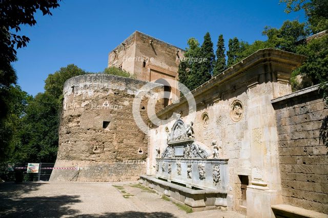 The Pillar of Emperor Charles V, Alhambra, Granada, Spain, 2007. Creator: Samuel Magal.