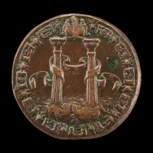 The Pillars of Hercules [reverse], 1553. Creator: Leone Leoni
