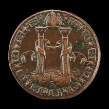 The Pillars of Hercules [reverse], 1553. Creator: Leone Leoni