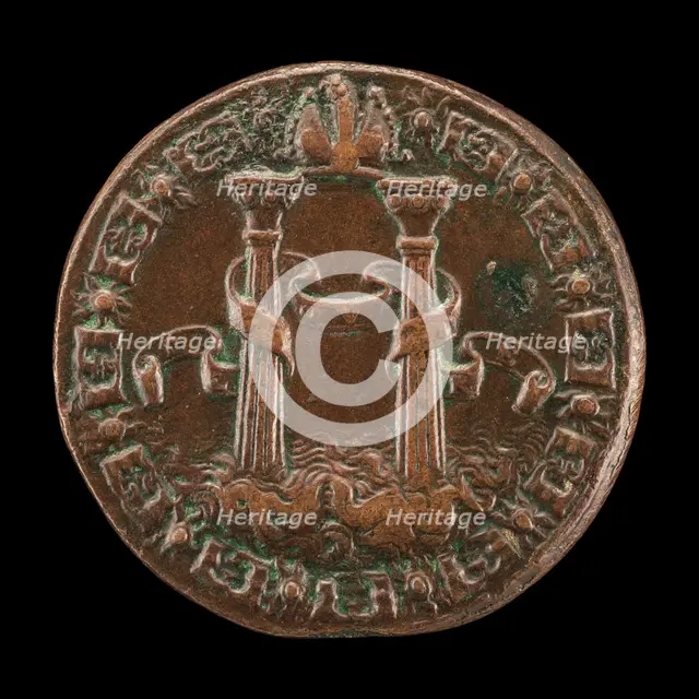 The Pillars of Hercules [reverse], 1553. Creator: Leone Leoni.