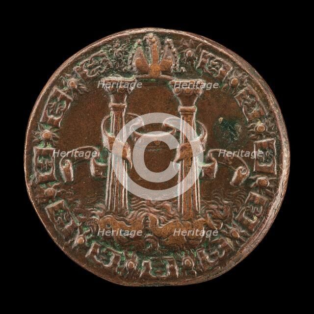 The Pillars of Hercules [reverse], 1553. Creator: Leone Leoni.