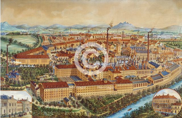 The Pilsner Urquell Brewery in Pilsen, 1900s-1910s. Artist: Anonymous  