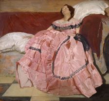 The Pink Dress, 1935. Creator: William Nicholson