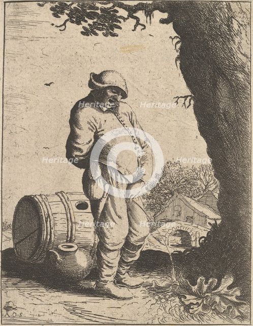 The Pissing Man, 1610-85. Creator: Adriaen van Ostade.