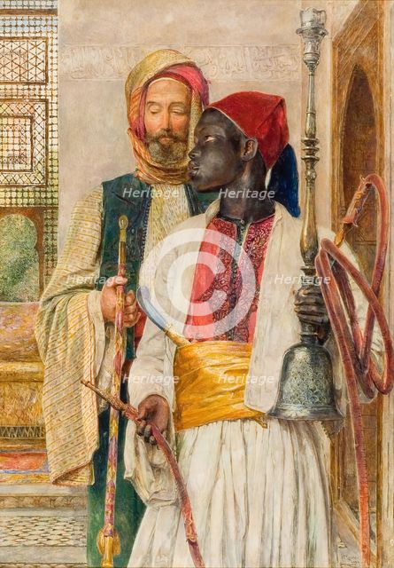 The Pipe Bearer, 1856. Creator: John Frederick Lewis.