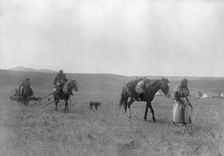 The pipe-bearer-Atsina, c1908. Creator: Edward Sheriff Curtis
