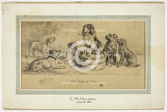 The Pipe of Peace (recto), n.d. Creator: Ebenezer Newman Downard.