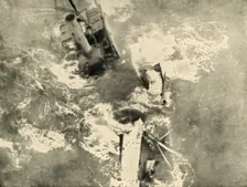 The Pirate's Work: Steamer Breaking Up (1919). Creator: Unknown