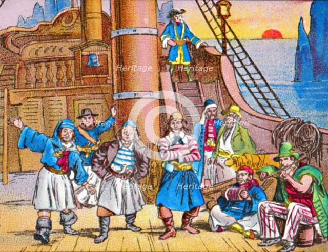 'The pirates at home', c1905.  Artist: Unknown.