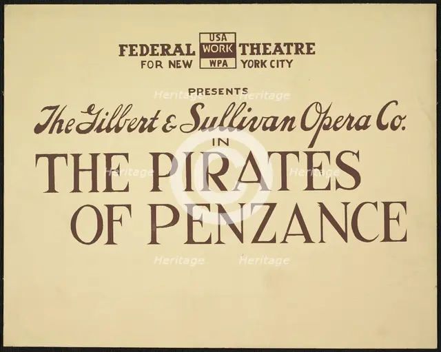The Pirates of Penzance, [193-]. Creator: Unknown.