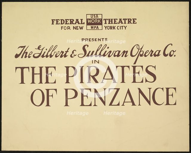 The Pirates of Penzance, [193-]. Creator: Unknown.