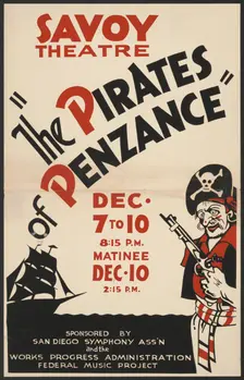 The Pirates of Penzance, San Diego, [193-]. Creator: Unknown