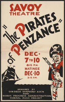 The Pirates of Penzance, San Diego, [193-]. Creator: Unknown
