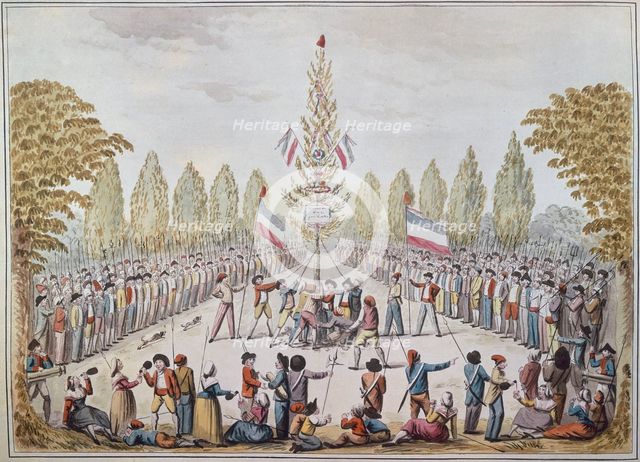 The Planting of a Liberty pole, 1792.
